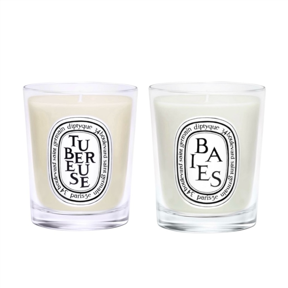 🆕💕DIPTYQUE Scented Candles Baise & Tubereuse • 2.4oz / 70g • SEALED BOX SET - Picture 2 of 9